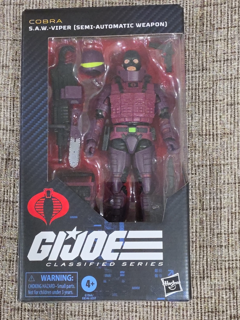 G.I. Joe Classified Series Cobra S.A.W.-Viper Action Figure - Purple/Black